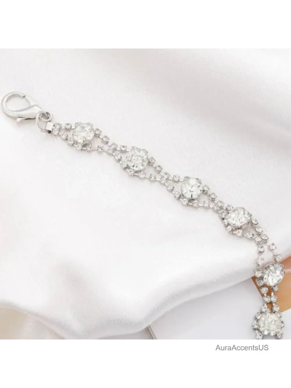 Rhinestone Crystal Waist Belt Chain Belt Large Size Plus Size Wedding Bridal